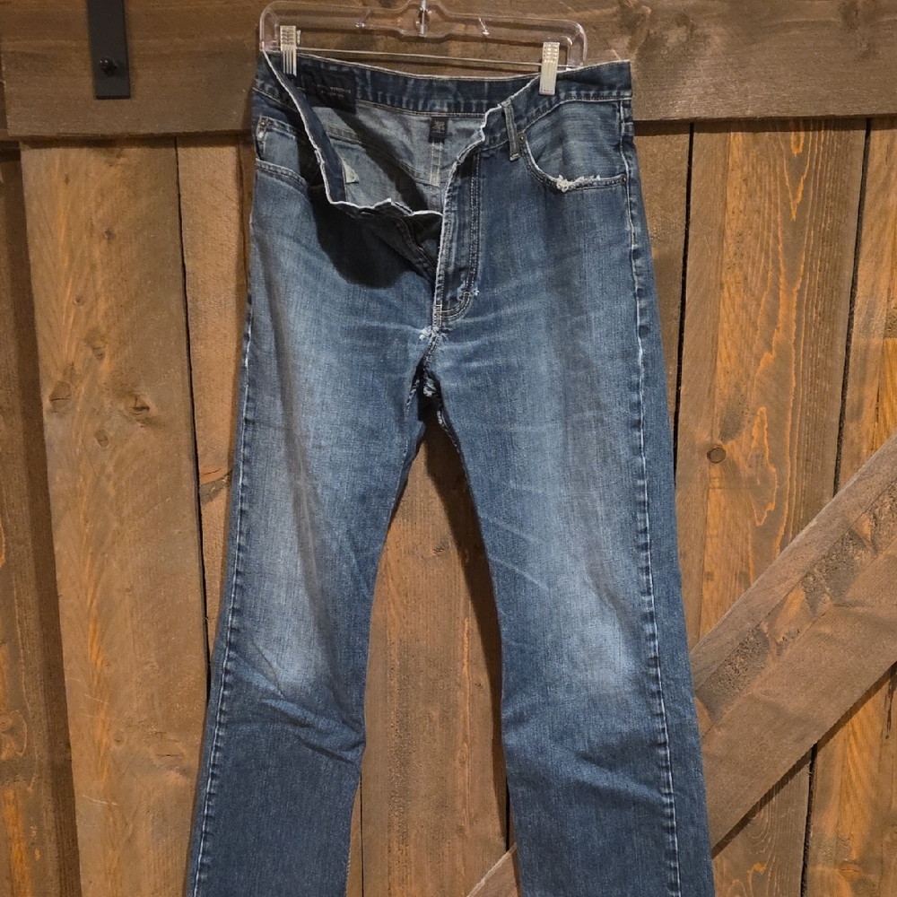 Banana Republic Men's Dark Blue Bootcut Jeans